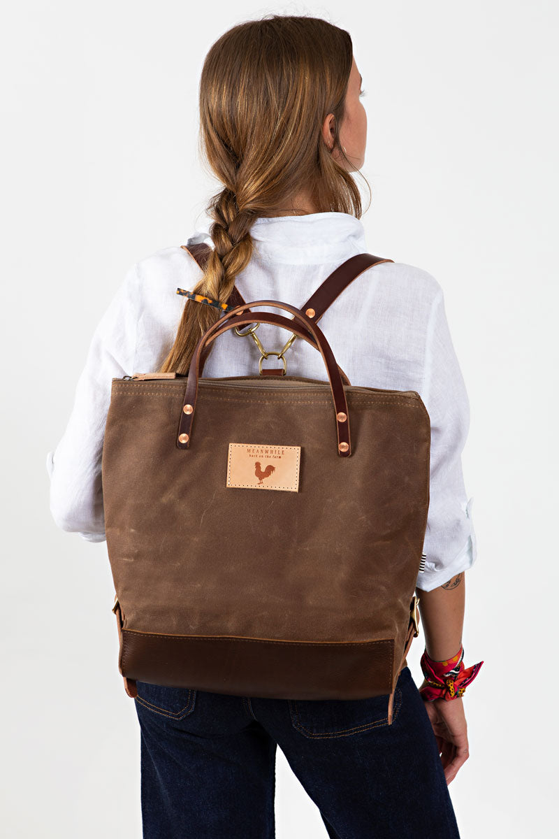 canvas tote bag backpack