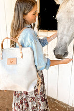 Birch White Leather Original Backpack