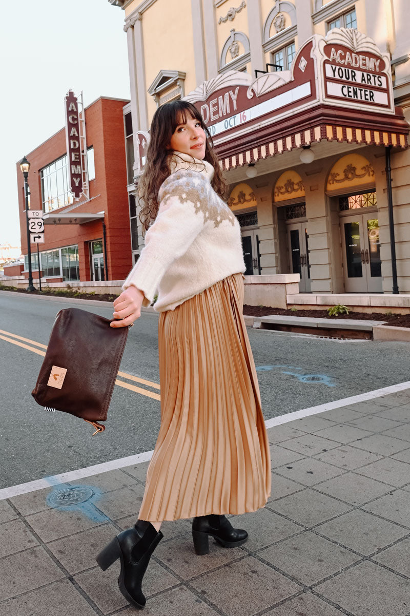 Mocha Tuscan Leather Sling Bag | Meanwhile Back on the Farm