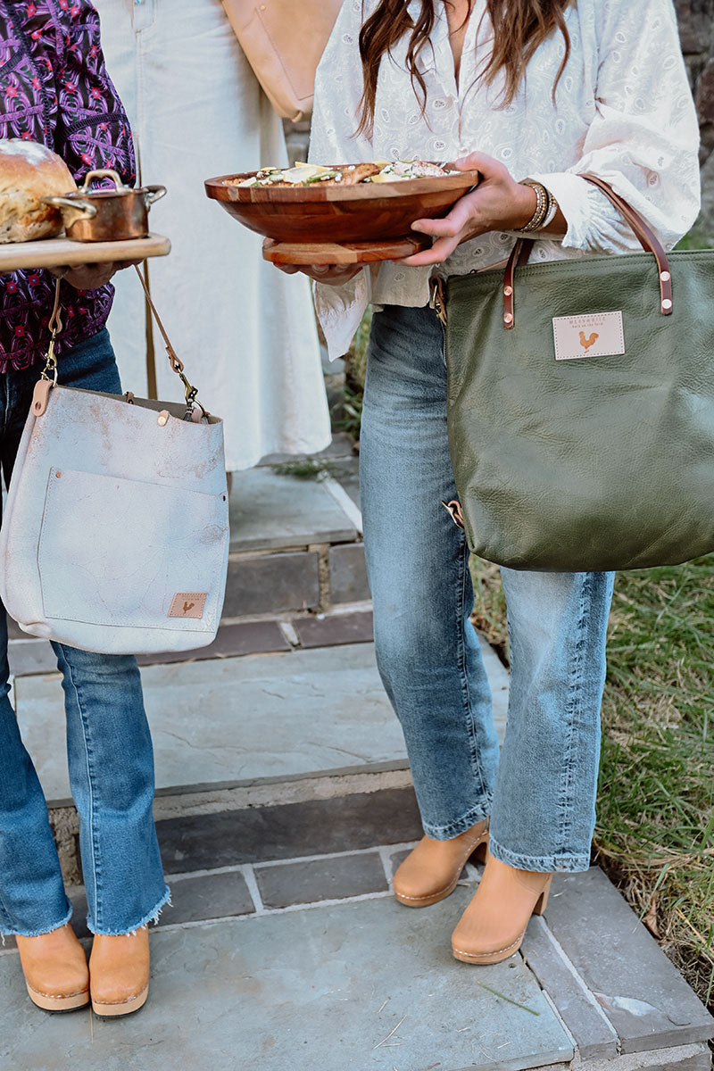 Hunter Green Leather Original Backpack | Green Leather Backpack