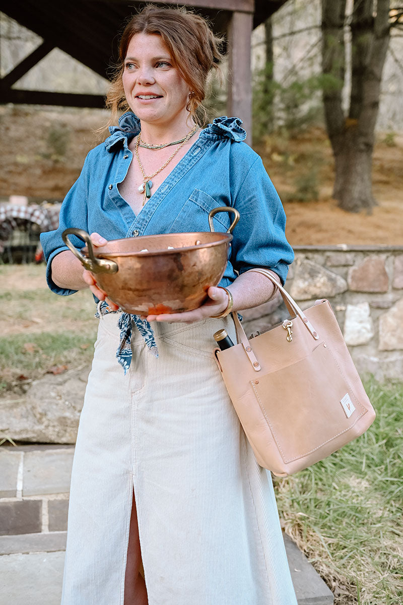 Virginia Leather Small Tote Brown Leather Pocketbooks Meanwhile Back Virginia leather small tote brown leather pocketbooks meanwhile back