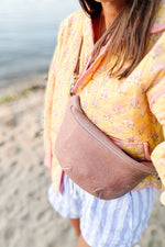 Rose Leather Fanny Bag