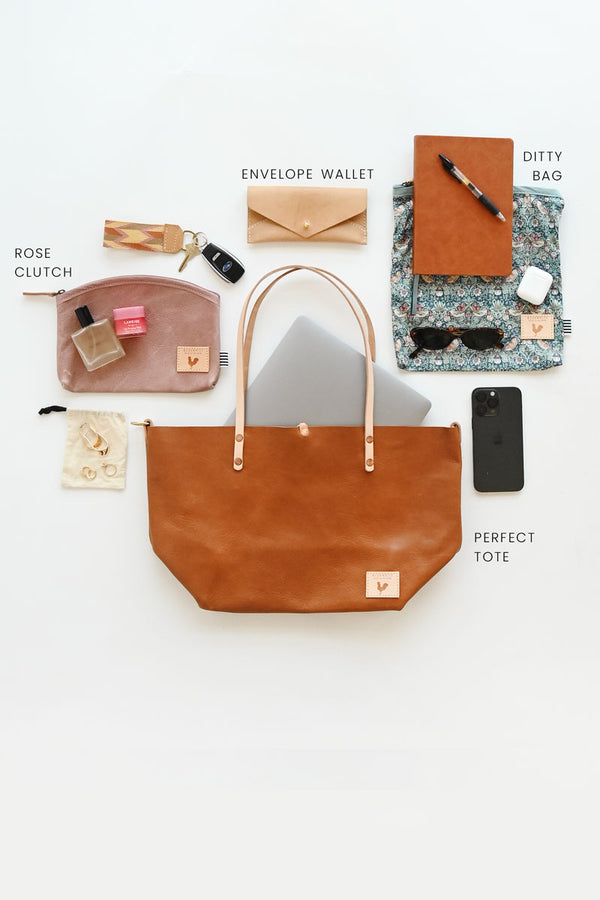 Saddle Leather Essential Tote