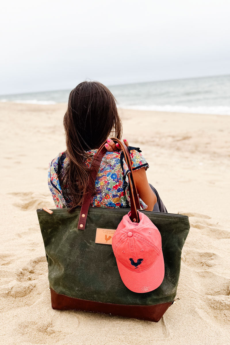Olive Wax Canvas Adventure Tote | Meanwhile Back on the Farm