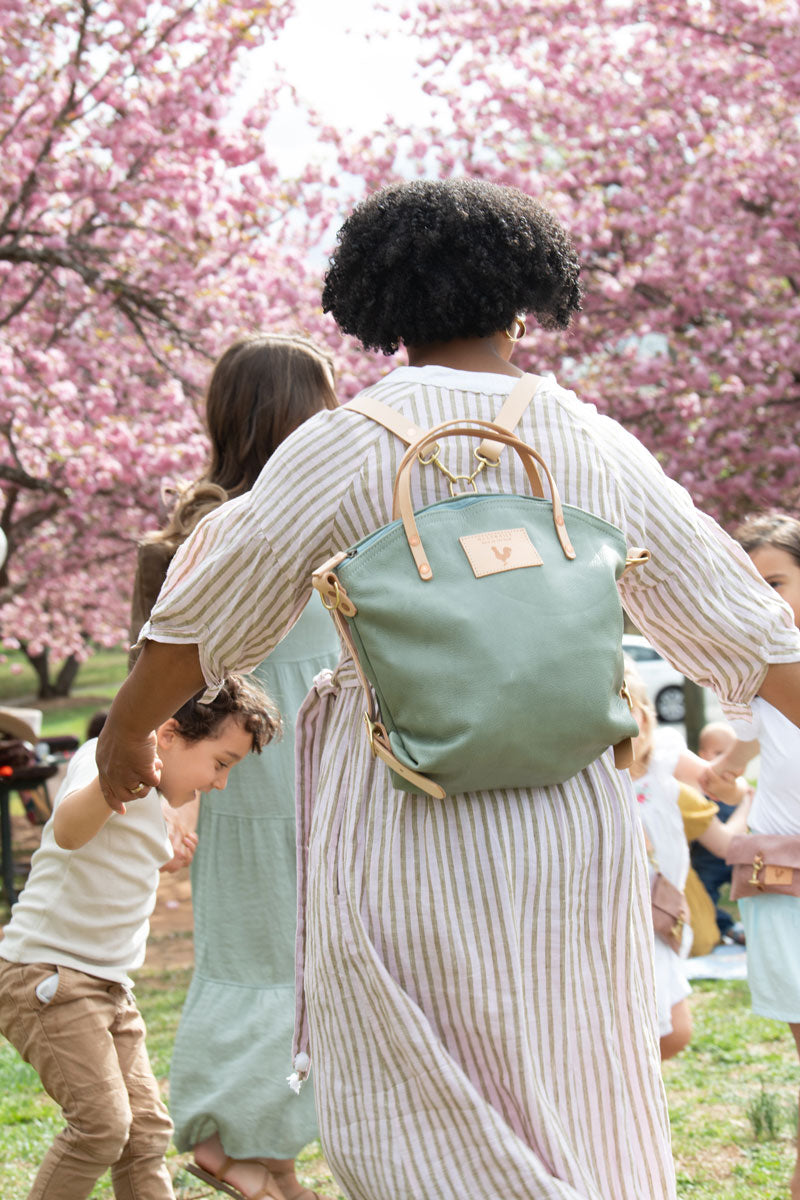 Seafoam Leather Backpack 2.0 Seafoam Leather Backpack 2.0