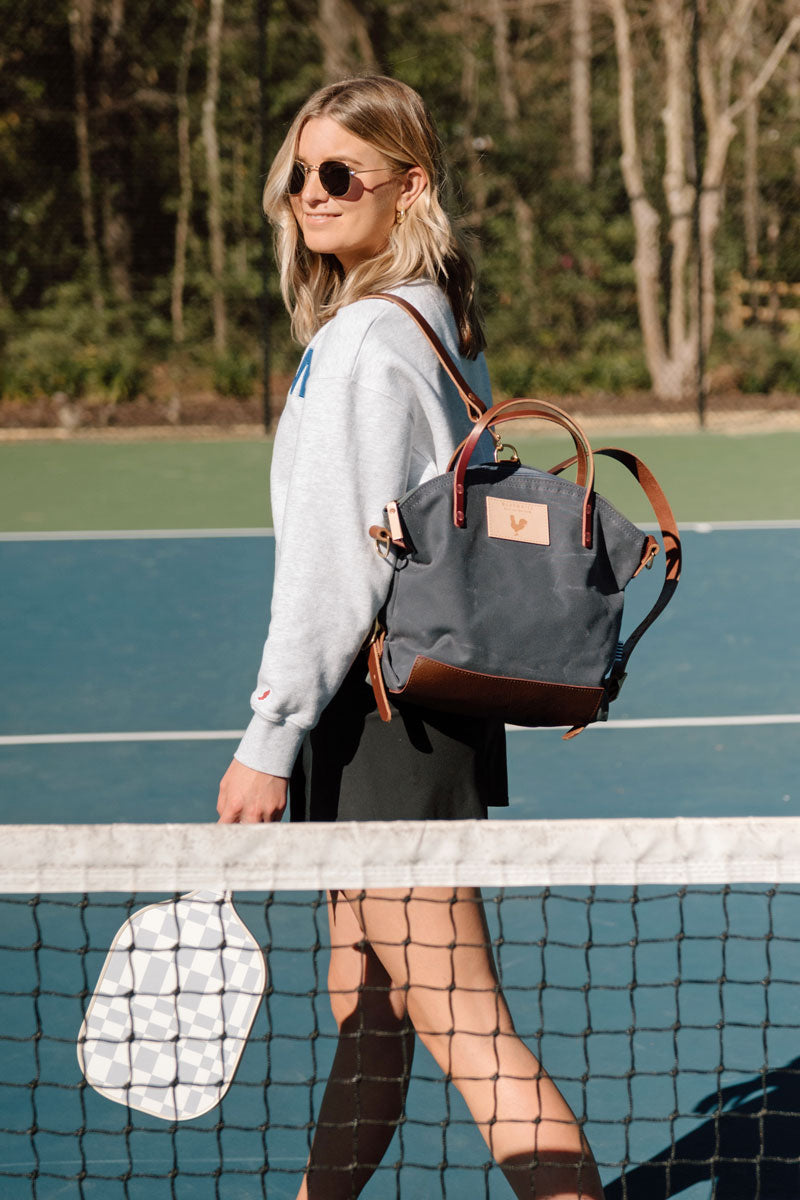 Slate Blue Wax Canvas Backpack 2.0 | Meanwhile Back on the Farm