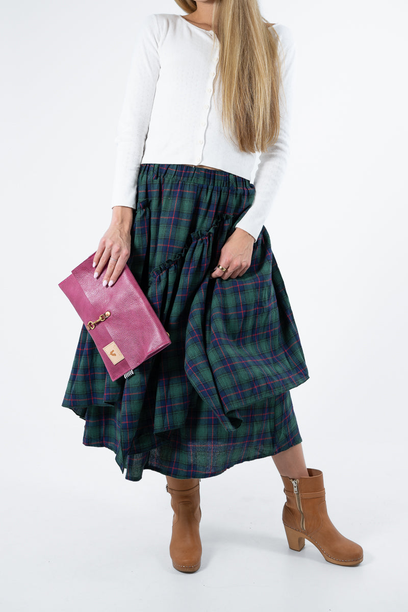 Limited Edition: Zinnia Leather Foldover Clutch & Crossbody