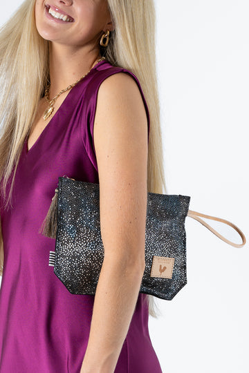Stingray Leather Wristlet