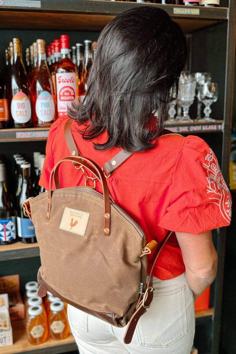 back on the farm travel backpack Field Tan Wax Canvas Backpack 2.0