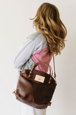 Mocha Tuscan Leather Convertible Backpack 2.0