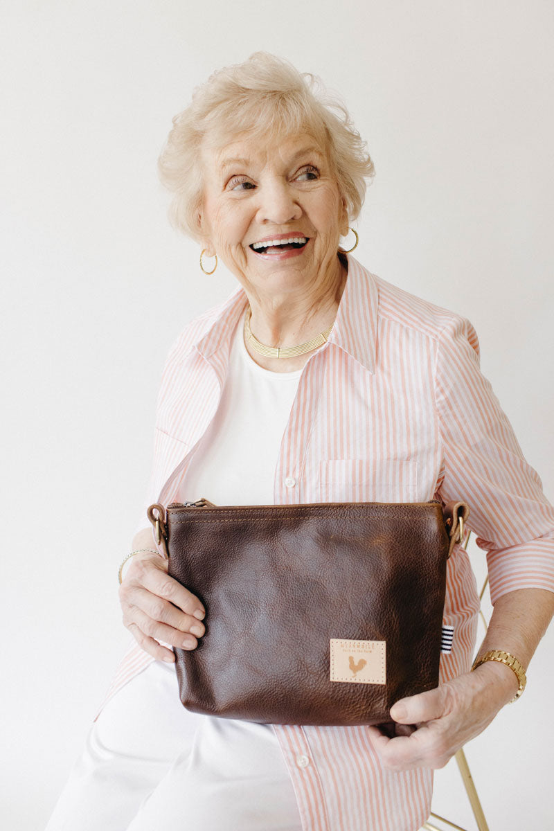 mocoa’s 2way bag Mocha Tuscan Leather Sling Bag | Meanwhile Back on the Farm