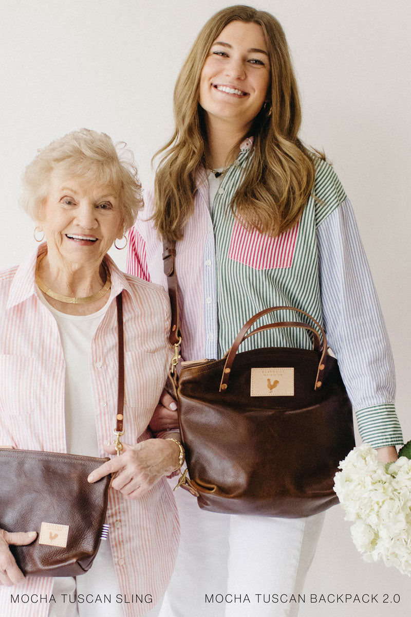 Mocha Tuscan Leather Sling Bag | Meanwhile Back on the Farm
