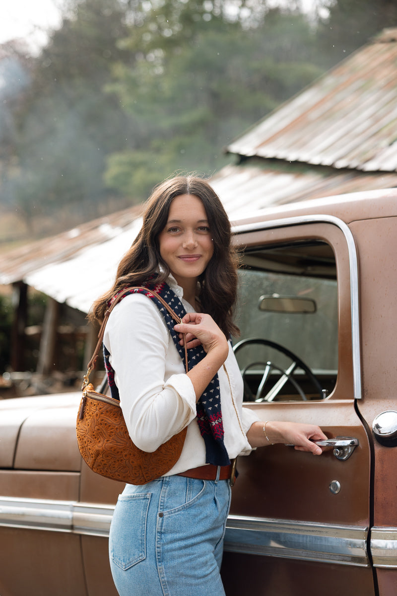 Limited Edition* Mariposa Brown Leather Fanny Bag