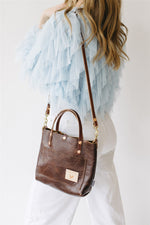 Mocha Tuscan Leather Mini Tote