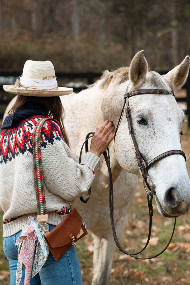 Brown Leather Envelope Wallet