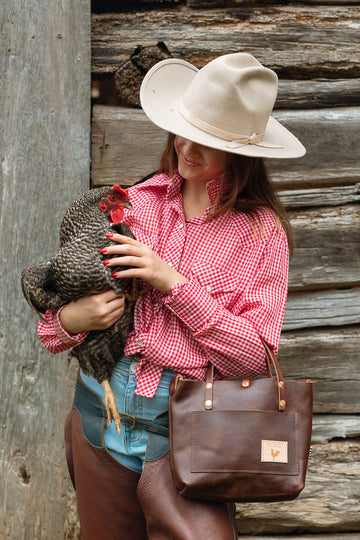 Mocha Tuscan Leather Mini Tote