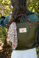 Hunter Green Leather Original Backpack