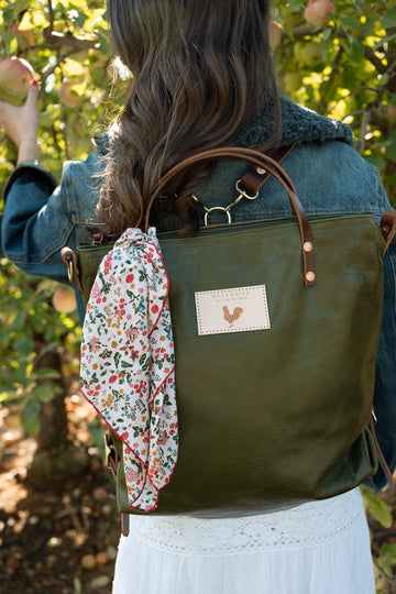 Hunter Green Leather Original Backpack