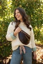 Mocha Tuscan Leather Fanny Bag