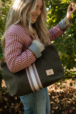 Olive Waxed Canvas Perfect Tote with Webbing