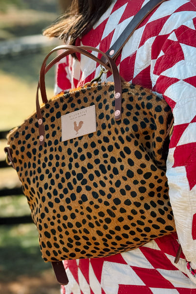 Cheetah Hair On Hide Leather Backpack 2.0 | Meanwhile display picture 1