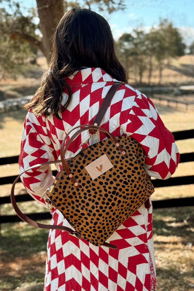 Cheetah Hair On Hide Leather Backpack 2.0 | Meanwhile