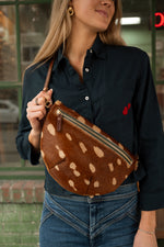 Spotted Cowhide Fanny Bag