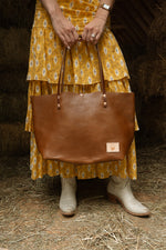 Walnut Luxe Leather Perfect Tote