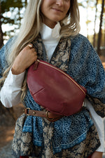 Ruby Leather Fanny Bag