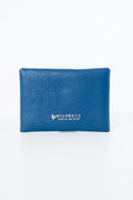 Blue leather Meanwhile Back on the Farm wallet
