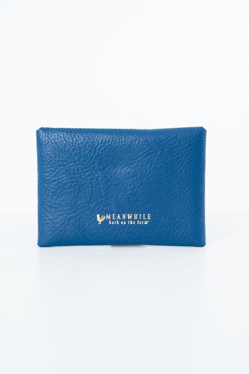 Blue leather Meanwhile Back on the Farm wallet