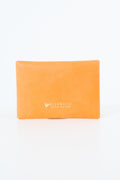 Orange leather Meanwhile Back on the Farm wallet