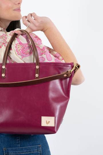 Limited Edition* Raspberry Leather Slouch Hobo