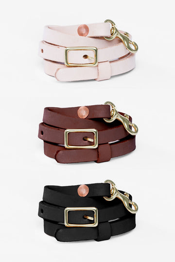 1/2" Adjustable Leather Crossbody Strap