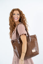 The Audrey Roloff Chocolate Brown Leather Day Tote