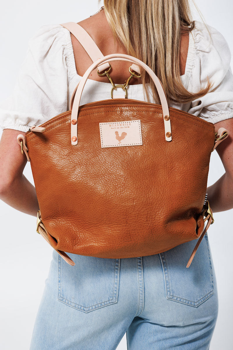 Brown Leather Tote Bag