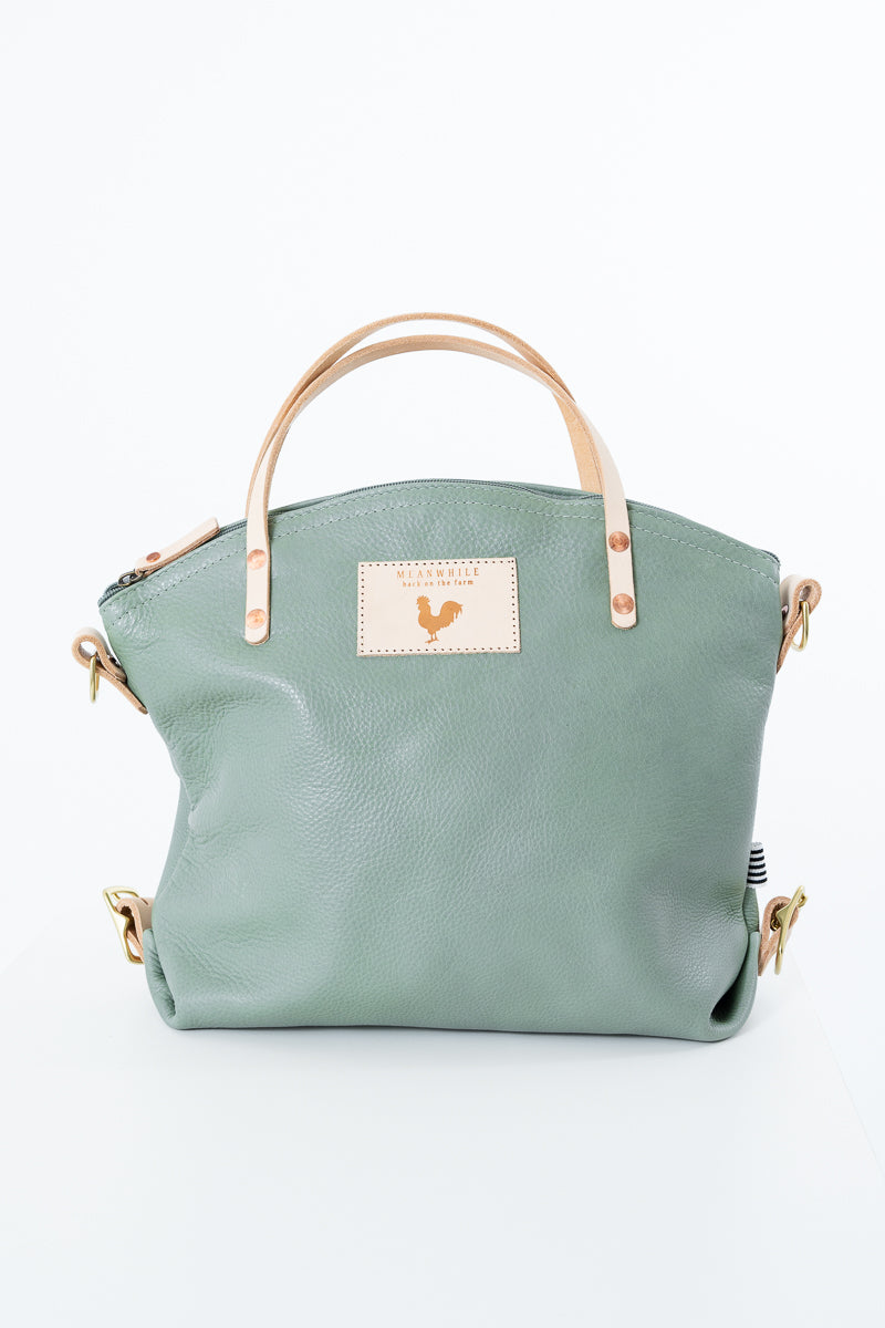 Seafoam Leather Backpack 2.0