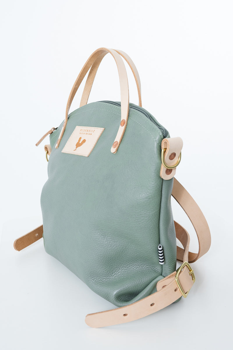 Seafoam Leather Backpack 2.0