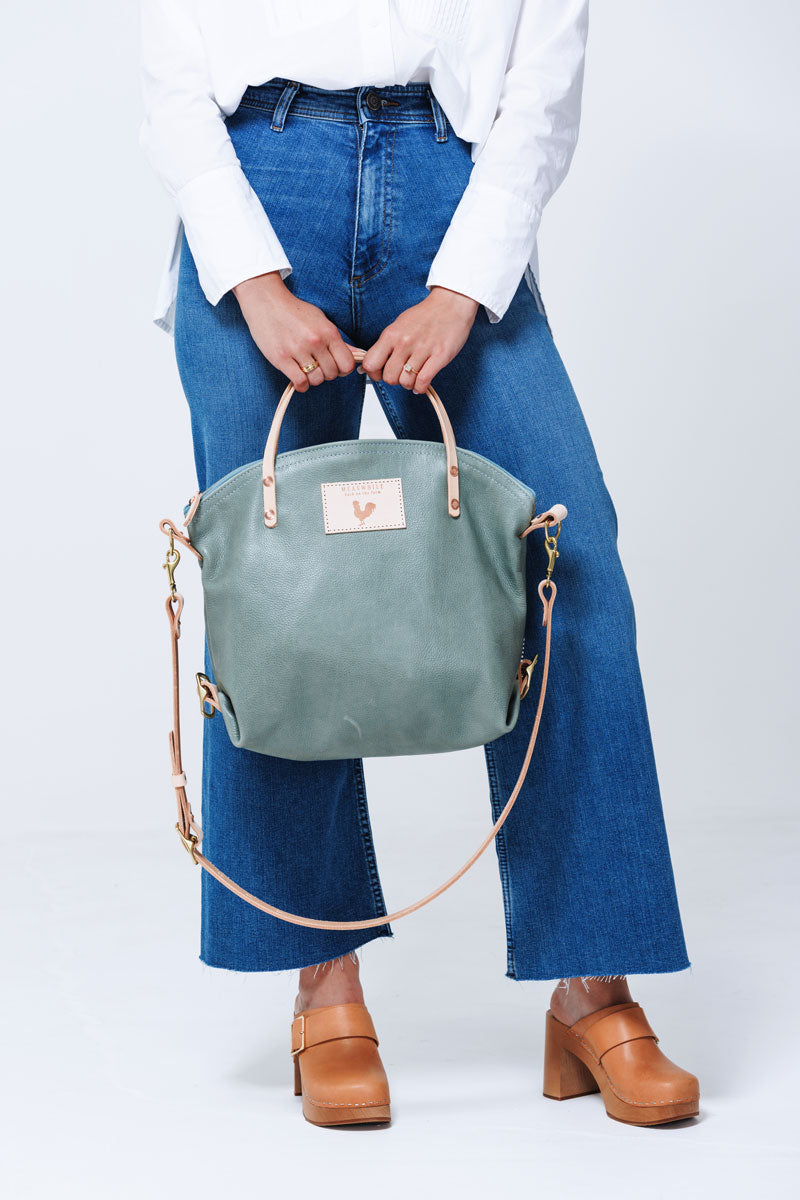 Seafoam Leather Backpack 2.0