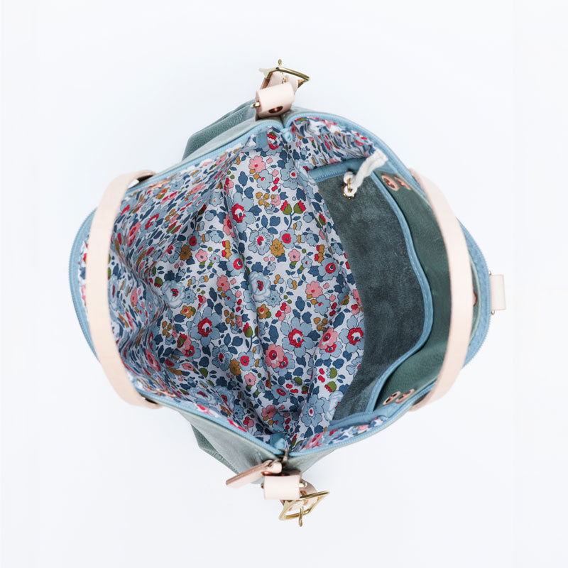 Seafoam Leather Backpack 2.0