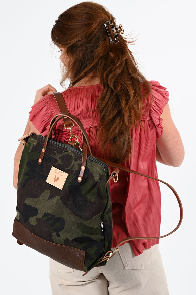 Camo Waxed Canvas Original Backpack