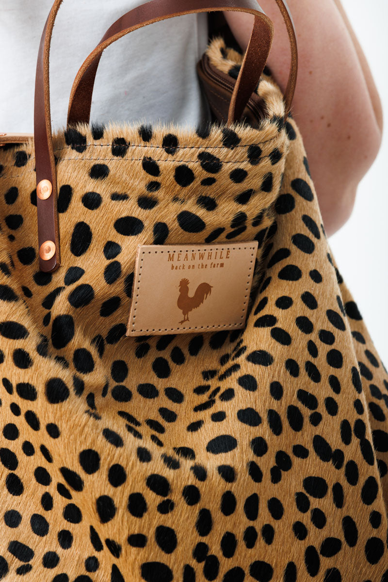 animal print backpack leather Cheetah Hair on Hide Leather Backpack | Leather Pocketbooks