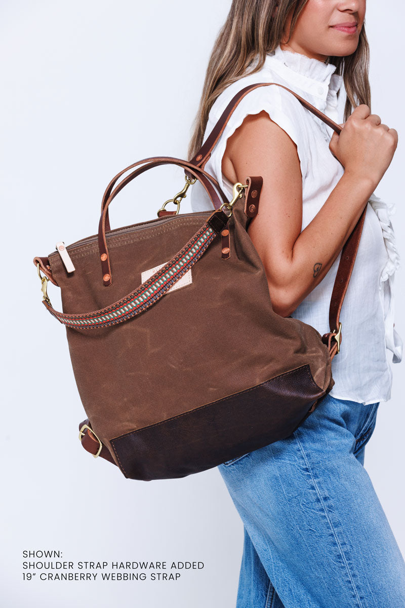 Cranberry Italian Webbing Crossbody Strap | Meanwhile Back on the