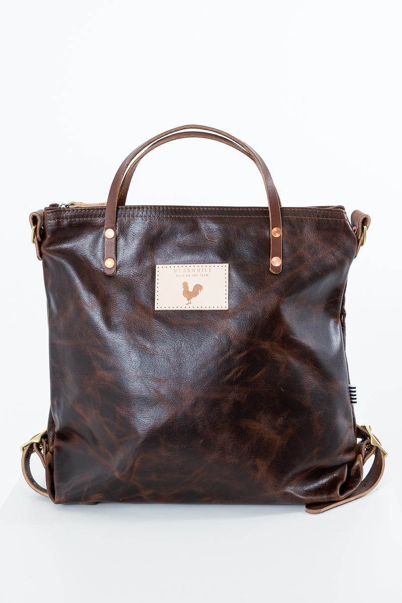 Mocha Tuscan Leather Backpack | Brown Leather Backpack Purse