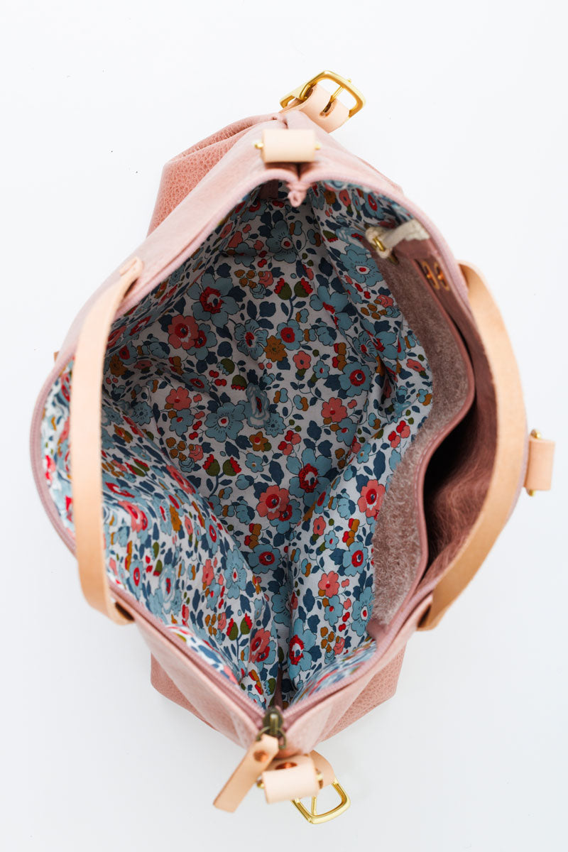 beautiful pink leather backpack Rose Leather Original Backpack
