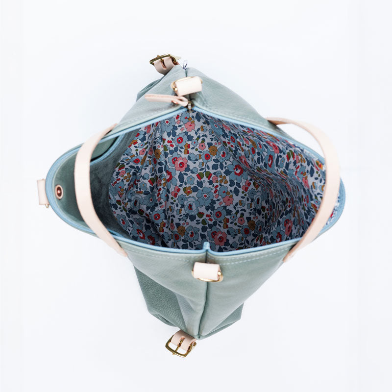 Seafoam Leather Original Backpack | Meanwhile Back on the Farm