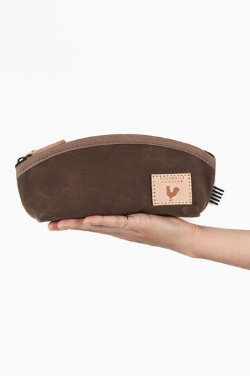 Field Tan Wax Canvas Cosmetic Bag