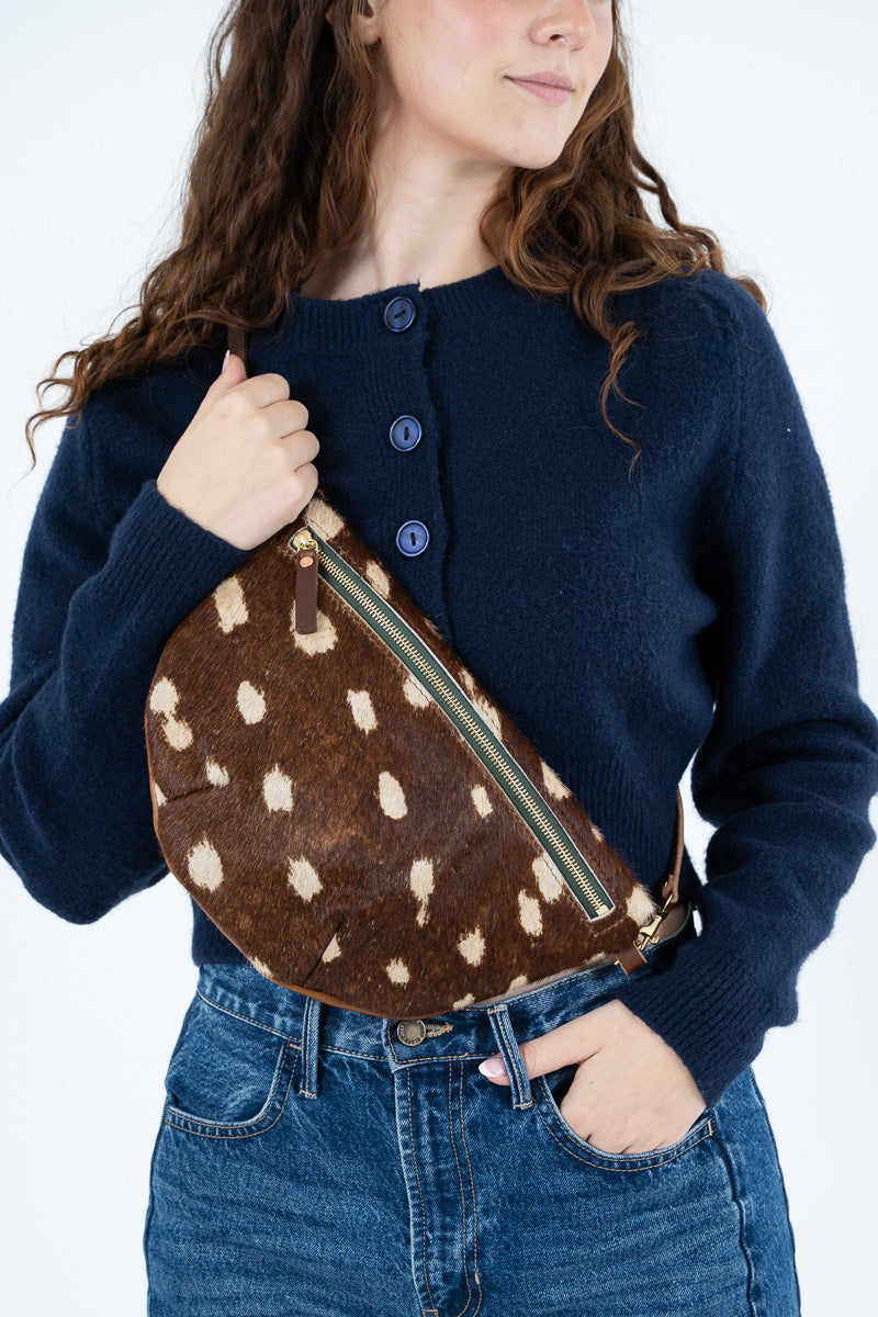 Spotted Cowhide Fanny Bag
