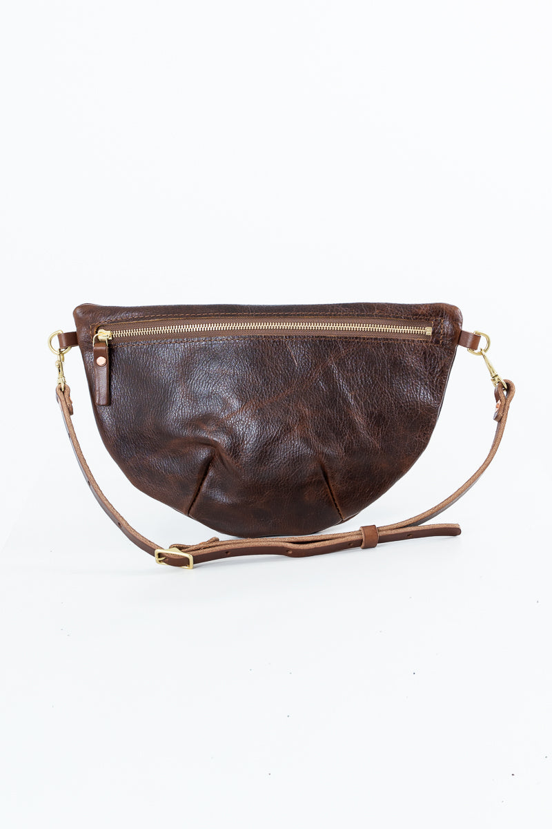 Mocha Tuscan Leather Fanny Bag
