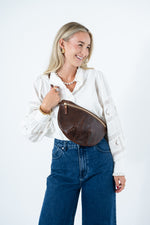 Mocha Tuscan Leather Fanny Bag